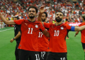 Egypt Team jubilating after the win