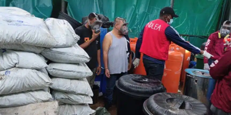NDLEA operatives' bursts meth lab