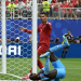 Ronaldo reacts during the 1-1 draw with DR Congo
