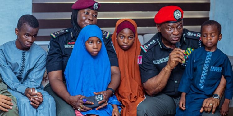 IGP, Tunji Disu visits family of a slain policeman in Zamfara State after IED accident killed three officers.