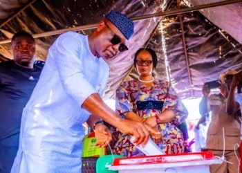 Ekiti State Governor Oyebanji votes at Ikogosi