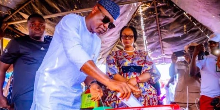 Ekiti State Governor Oyebanji votes at Ikogosi