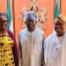 Tinubu receives Yayi, running mate at Aso villa