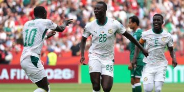 Senegal celebrates an emphatic win against Iraq in Toronto