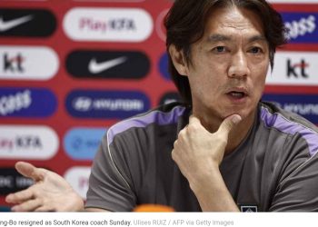 South Korea coach Hong quits after team's elimination from 2026 World Cup.