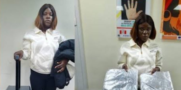 NDLEA nabs Ogechi ferrying cocaine to China.