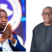 Pastor Enoch Adeboye, General Overseer of the Redeemed Christian Church of God, alongside Peter Obi, National Democratic Congress flagbearer