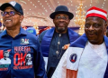NDC presidential candidate, Peter Obi and his running mate, Rabiu Musa Kwankwaso