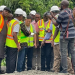 Minister of Works, Sen. Dave Umahi, inspecting Ibadan-Ife-Ilesa Road under construction
