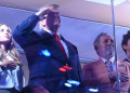 Donald Trump attends NBA game. Photo credit: Fox News