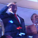 Donald Trump attends NBA game. Photo credit: Fox News