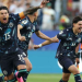Paraguay players celebrating victory over Germany