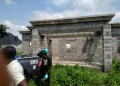 The uncompleted building where the corpse was found