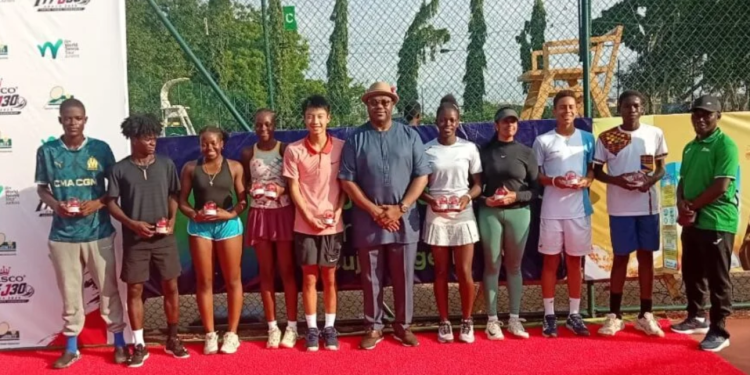 Nigerian junior tennis players at the ongoing 2026 NASCO/ITF J30 World Tennis Tour Junior Championship in Abuja