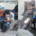 Rescued victims trapped in a building that collapsed in Alakija area of Lagos State
