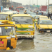 A flooded road in Lagos