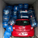 Picture of container with vehicle contained some of the 8,287 parcels of cannabis indica intercepted at Apapa Port