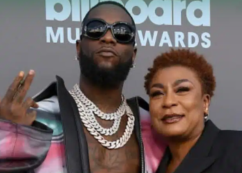 Burna Boy and his mother, Bose Ogulu
