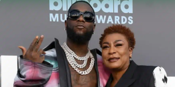Burna Boy and his mother, Bose Ogulu