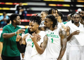 D'Tigers celebrates win over Rwanda, secure passage to the second round of the FIBA Basketball World Cup African Qualifiers