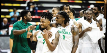 D'Tigers celebrates win over Rwanda, secure passage to the second round of the FIBA Basketball World Cup African Qualifiers