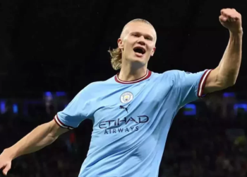 Erling Braut Haaland celebrates win over Ivory Coast
