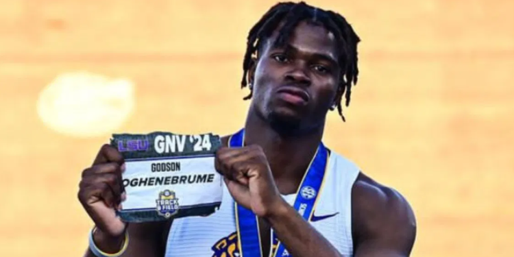 Nigeria sprinter, Godson Oghenebrume
