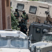 Israeli forces conducting a military raid in the occupied West Bank village of Tal, following the deadly shootout that left four Palestinians and two Israeli soldiers dead