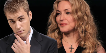 Music icons, Justin Bieber and Madonna
