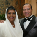 Nation of Islam leader Louis Farrakhan, wife Khadijah Farrakhan