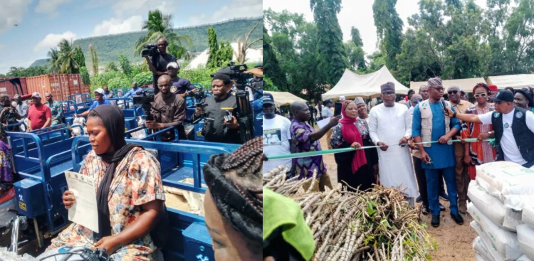 Kogi Gov, IFAD-VCDP distributes farm inputs, cargo tricycles to 572 farmers in the state