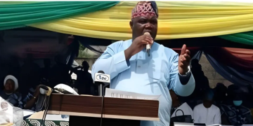 The Chairman of LCDA council, Mr. Ismail Monsuru Akinloye, addressing security measures, the gradual restoration of electricity across its communities on Friday