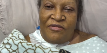 Ngozi Nwosu, veteran Nollywood actress and producer on her sick bed