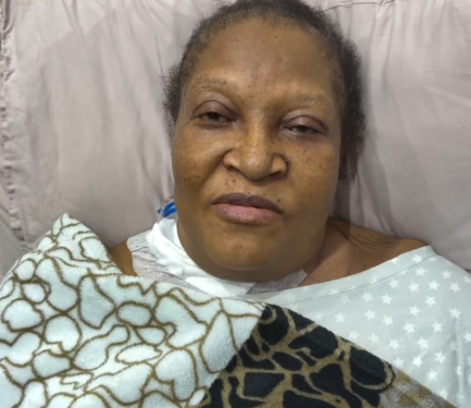 Ngozi Nwosu, veteran Nollywood actress and producer on her sick bed