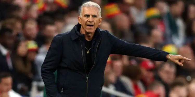 Ghana head coach Carlos Queiroz