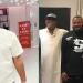 Sam Larry makes first public appearance surrounded by friends after crash
