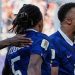 Kylian Mbappe celebrates penalty goal against Paraguay