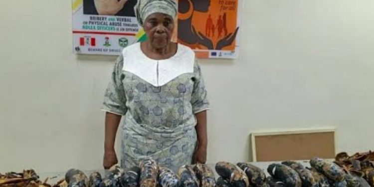 NDLEA arrests grandma taking cocaine to London