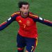 Match winner Ferran Torres wearing No 7 jersey for Spain.