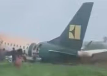 Enugu Air plane skidded off runway at Benin Airport