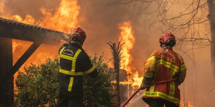 Forest fires ravaging France amd Spain.