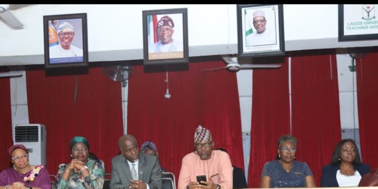 LUTH management staff at the Quarterly Hospital Grand Round, July 2026.
