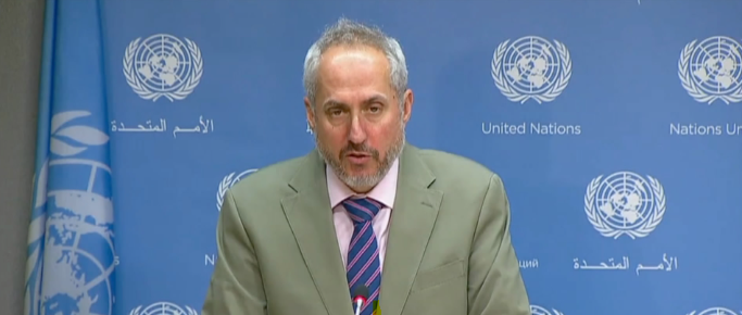 UN spokesperson Stéphane Dujarric