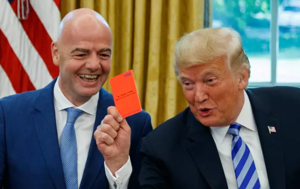 U.S. President Donald Trump and FIFA President Gianni Infantino