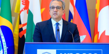 Khaled El-Enany, the 12th Director-General of the United Nations Educational, Scientific and Cultural Organization, UNESCO