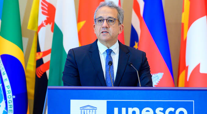 Khaled El-Enany, the 12th Director-General of the United Nations Educational, Scientific and Cultural Organization, UNESCO
