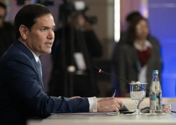 US Secretary of State Marco Rubio makes an opening statement during the ASEAN Post-Ministerial Conference with the US on the sidelines of the Association of Southeast Asian Nations, Foreign Ministers' Meeting in Pasay, Metro Manila, July 22, 2026