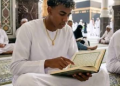 World Cup winner Lamine Yamal is seen reading the Holy Qur’an during his spiritual journey in Makkah