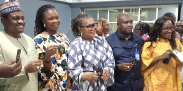 R-L: C’ River’s Commissioner for Agriculture and Irrigation Development Mr Johnson Ebokpo and other participants during the Coffee Revolution press conference in Calabar