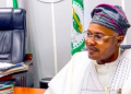 Adeniyi Adeyemi in his office at the Federal Secretariat, Abuja.